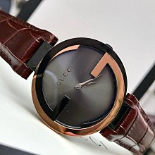 GUCCI Interlocking G Logo 塗層帆布及皮革單肩後背包/胸口包(米色/烏木色) 696016 92THG 8563 歷史價格詳細信息