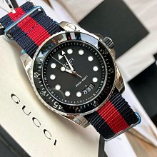 GUCCI Dive Automatic 銀色錶盤 橘色配綠色橡膠錶帶 男士 自動機械錶 YA136351 潛水錶 中性錶 歷史價格詳細信息