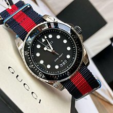 GUCCI Dive Automatic 銀色錶盤 橘色配綠色橡膠錶帶 男士 自動機械錶 YA136351 潛水錶 中性錶 歷史價格詳細信息