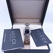 【Jessica潔西卡小舖】古馳GUCCI(1500L)細長方形經典粉色面白鋼手環石英女錶 歷史價格詳細信息