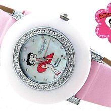@(六四三精品)@BETTY BOOP(真品)波麗錶框.貝蒂錶面.水鑽外框.粉紅錶帶!! 歷史價格詳細信息