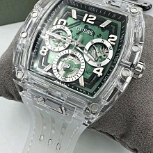 GUESS Phoenix 酒桶型黃色調錶盤 黑色矽膠錶帶 石英 男士手錶 GW0499G2 歷史價格詳細信息