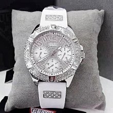 現貨GUESS Legacy 白色面錶盤 黑色橡膠錶帶 石英 男士手錶 W1049G3 歷史價格詳細信息