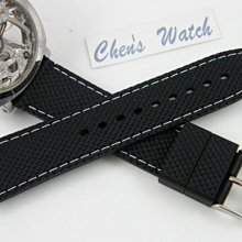 【錶帶家】Oris BC款式(非原廠)可代用各廠牌錶矽膠錶帶膠帶黑色PVD錶扣可裝 24mm 23mm 菱格紋交叉胎紋 歷史價格詳細信息