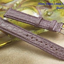 【時間探索】進口純正鱷魚皮錶帶深紫色 ( 18mm.16mm.14mm.12mm ) 價格比較,價格查詢,歷史價格詳細信息