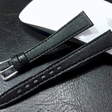艾曼達精品~22mm皮底皮面 bund watch strap hamilton飛行軍錶風格黑色壓鱷魚皮紋錶帶 歷史價格詳細信息