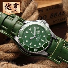 熱銷 真皮錶帶 適配沛納海青銅錶扣潛水艇 拉絲22 24 26MM316L不銹鋼錶扣/純銅 歷史價格詳細信息