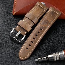 熱銷 真皮錶帶 適配沛納海青銅錶扣潛水艇 拉絲22 24 26MM316L不銹鋼錶扣/純銅 歷史價格詳細信息