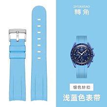 手錶帶 適用勞力士手錶帶真皮迪通拿綠黑水鬼游艇男女士彎頭弧形錶帶20mm 歷史價格詳細信息