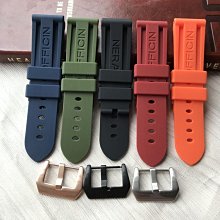 代用錶帶 橡膠手錶帶代用沛納海潛行系列1164 PAM01209黑色硅膠錶帶22 24mm 歷史價格詳細信息