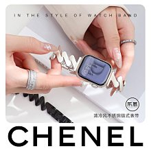 錶帶樂雨適用于iwatch9/8/7表帶s9蘋果手表6代apple watch Ultra細款蝴蝶扣橢圓ins風樹脂se 歷史價格詳細信息