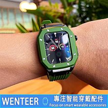 AP改裝款替換矽膠錶帶 適用於Apple Watch 7/6/5/4 45mm 44mm 手錶配件 男表 機械錶男生 歷史價格詳細信息