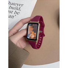 適用華為Watch Fit 2手表雅致版純色表帶官方智能watchfit一二代運動防水透氣替換腕表鏈~半島鐵盒 歷史價格詳細信息