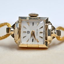 《寶萊精品》Omega 歐米茄金黃方角型石英男子錶 歷史價格詳細信息