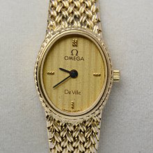 《寶萊精品》Omega 歐米茄金黃方角型石英男子錶 歷史價格詳細信息
