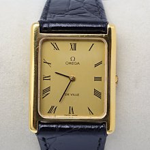 《寶萊精品》Omega 歐米茄金黃方角型石英男子錶 歷史價格詳細信息