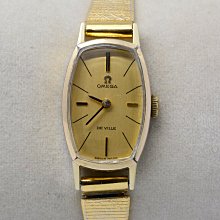 《寶萊精品》Omega 歐米茄金黃方角型石英男子錶 歷史價格詳細信息