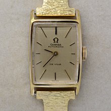 《寶萊精品》Omega 歐米茄金黃方角型石英男子錶 歷史價格詳細信息