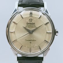 【發條盒子A1570】OMEGA 歐米茄 constellation星座系列銀灰面自動不銹鋼鍊帶經典錶款157.0002 歷史價格詳細信息