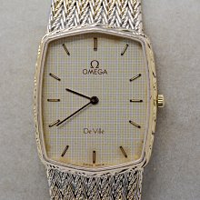 《寶萊精品》Omega 歐米茄金黃方角型石英男子錶 價格比較,價格查詢,歷史價格詳細信息