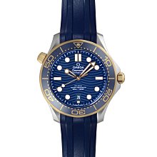 OMEGA 210.20.42.20.03.001歐米茄 手錶 42mm 海馬300  黃金錶殼 藍面盤 半金錶帶 歷史價格詳細信息