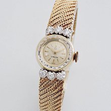 OMEGA 歐米茄 14k原鑲鑽石手鐲款 手上鍊女錶 n1218-02 歷史價格詳細信息