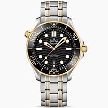 OMEGA 210.20.42.20.03.001歐米茄 手錶 42mm 海馬300  黃金錶殼 藍面盤 半金錶帶 歷史價格詳細信息