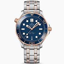 OMEGA 210.20.42.20.03.001歐米茄 手錶 42mm 海馬300  黃金錶殼 藍面盤 半金錶帶 歷史價格詳細信息