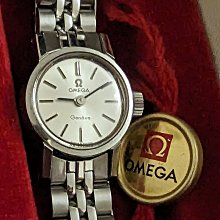 （全部原裝）1960年代停產美品（盒裝）omega 包金(祖母綠寶石款)（中性）手上鍊機械錶 歷史價格詳細信息
