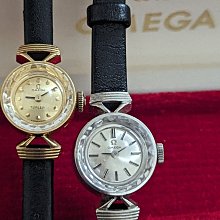 （全部原裝）1960年代停產美品（盒裝）omega 包金(祖母綠寶石款)（中性）手上鍊機械錶 歷史價格詳細信息