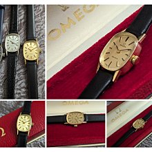 （全部原裝）1960年代停產美品（盒裝）omega 包金(祖母綠寶石款)（中性）手上鍊機械錶 歷史價格詳細信息