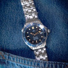 歐米茄 Omega 海馬 seamaster 300米 8800機芯 半金 藍面 膠帶 同軸 20年 全新 歷史價格詳細信息