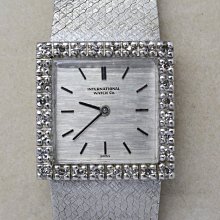 《寶萊精品》IWC 萬國表銀乳白圓型寶石女子錶 歷史價格詳細信息