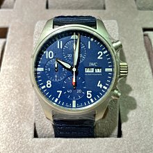 IWC 萬國錶 飛行員計時(IW388101)藍面藍色皮帶機械款x41mm 歷史價格詳細信息