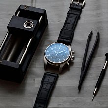 IWC 萬國錶 新葡萄牙計時腕錶(IW371620)x白面藍橡膠款x41mm 歷史價格詳細信息