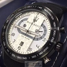 請支持正貨，瑪莎拉蒂手錶MASERATI手錶EPOCA款，編號:R8851118002,白銀色錶面黑色皮革錶帶款 歷史價格詳細信息