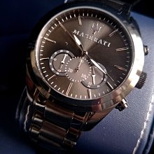 MASERATI手錶,編號R8873612014,46mm黑錶殼,銀色錶帶款 歷史價格詳細信息