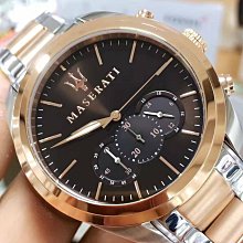 瑪莎拉蒂手錶MASERATI手錶款，編號:R8853118503,寶藍色錶面玫瑰金色精鋼錶帶款 歷史價格詳細信息