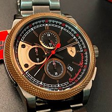 FERRARI法拉利男錶,編號FE00020,46mm黑圓形精鋼錶殼,黑色運動錶面,深黑色矽膠錶帶款,別樹一格! 歷史價格詳細信息