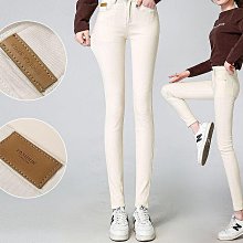 緊身薄款鉛筆褲子仿牛仔褲大尺碼3XL百搭鉚釘緞帶流蘇帥氣好搭配-S-3XL【AAA3976】 歷史價格詳細信息