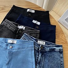 牛仔裙--修身顯瘦復古高腰雙排扣八片式大擺學院風牛仔長裙(藍XL-7L)-Q68熊衣褲語 歷史價格詳細信息