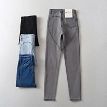 高腰彈力牛仔褲女修身褲女修身瘦身小腳褲鉛筆褲高檔褲子外穿推薦 歷史價格詳細信息