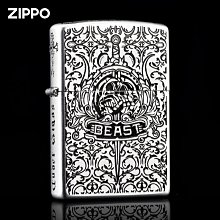 創客優品 官方正品芝寶純銀打火機zippo正版貔貅原裝防風煤油男士高檔送禮 HJ1147 歷史價格詳細信息