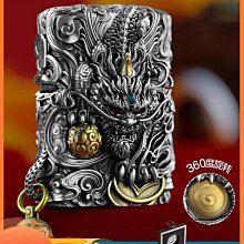 眾誠優品 正版Zippo防風煤油打火機 哥斯拉65周年原裝純銅雕刻限量男士收藏 HJ422 歷史價格詳細信息