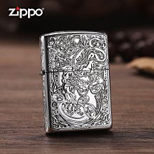 眾誠優品 打火機zippo正版古銀盔甲男士煤油芝寶限量絕版盤龍紋zoop送禮zp HJ259 歷史價格詳細信息
