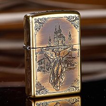 眾誠優品 正版zippo打火機純銅窄機骷髏美纖巧機官方正品防風芝寶送禮定制 HJ1094 歷史價格詳細信息