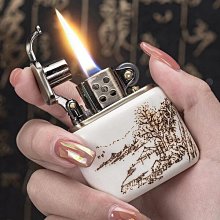 眾誠優品 日本正品RONSON朗森創意煤油復古打火機 R01純銅一鍵自動磕頭機械 HJ472 歷史價格詳細信息