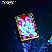 佐羅zorro官方煤油打火機男薄款朗聲防風定制正品重型禮物送男友 歷史價格詳細信息
