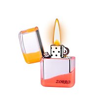ZORRO新款佐羅機甲透明油倉煤油打火機一鍵彈射賽博機甲風創意禮 歷史價格詳細信息