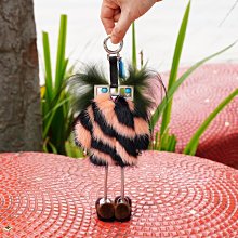 FENDI 貂毛 長腿 毛怪 吊飾 鑰匙圈 非gucci lv bv dior fendi 歷史價格詳細信息